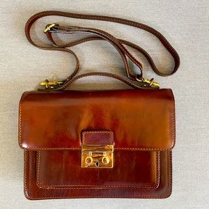 Milano brown satchel/crossbody bag Floto Imports